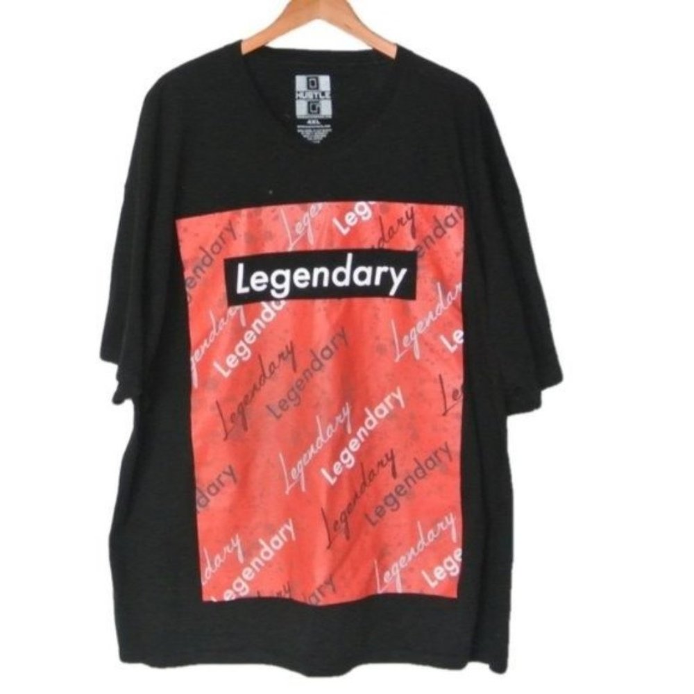 Bailey‎ Apparel Hustle Legendary Black T-Shirt 4XL